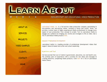 Tablet Screenshot of learnaboutmedia.com